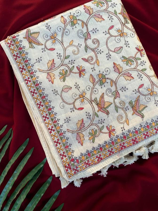 3003 loom tussar embroidery work glamorous styles sarees in wholesale surat