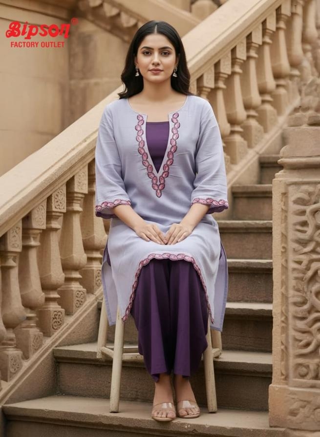 bipson prints premium mal chanderi dyed fully stitch co-ord in wholesale surat