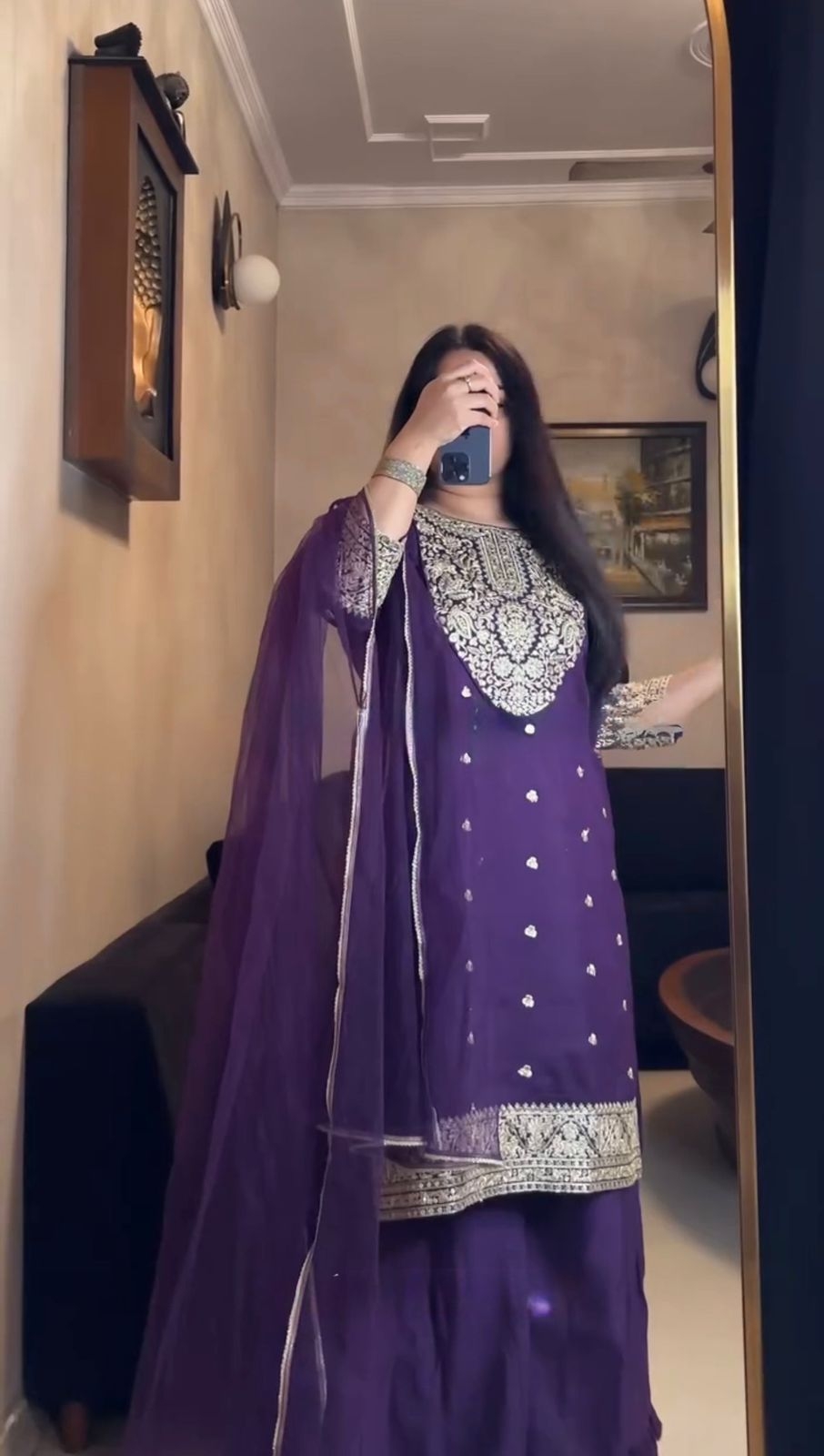 BT-07 Foux Gorgette Codeing with Sequnce Work suit in wholesale surat