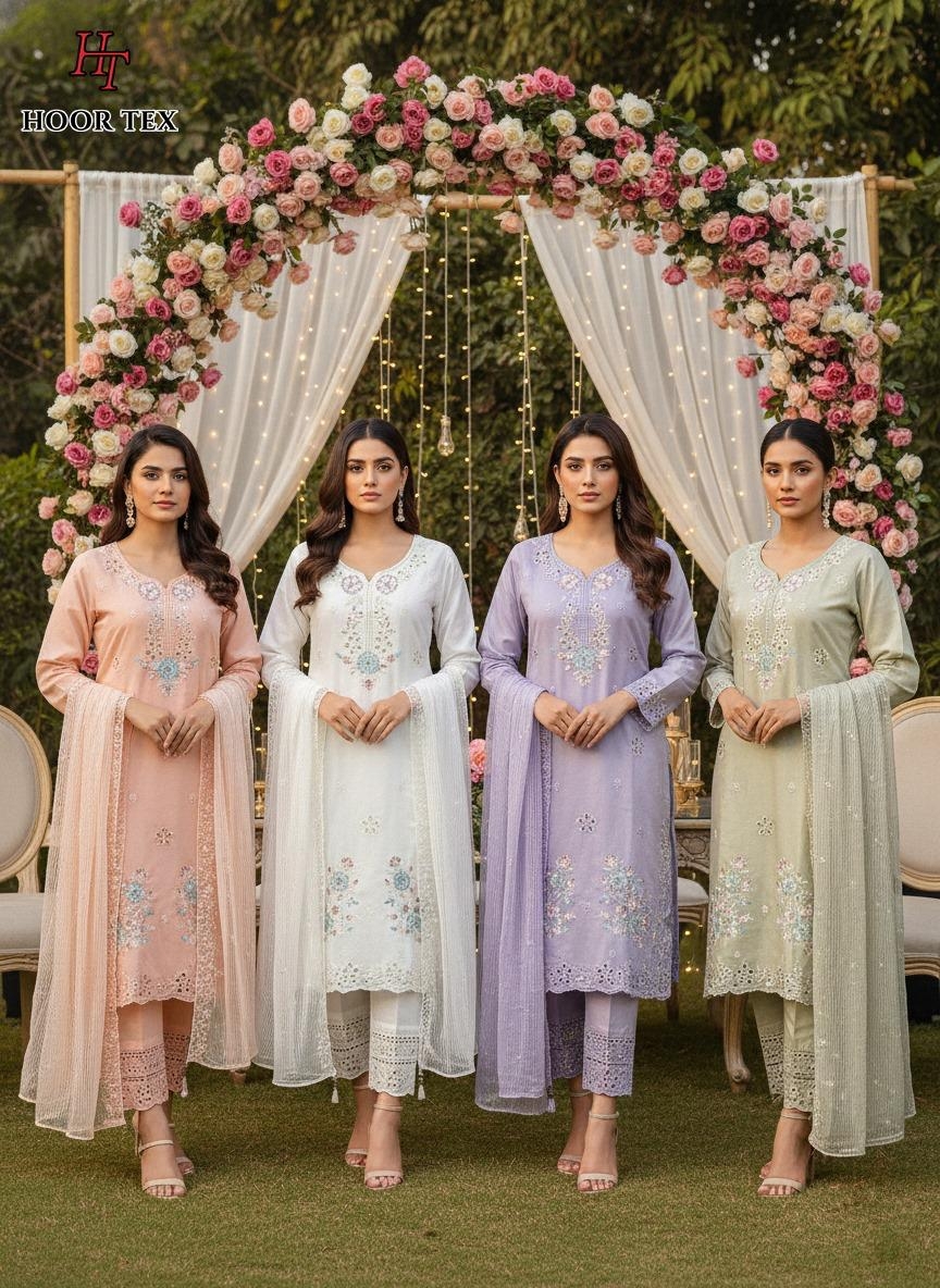 Hoor Tex HF-461 A To D Cristal  Viscous pakistani readymade suit in wholesale surat