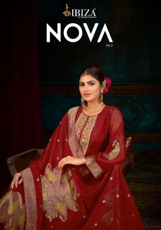 ibiza nova vol 2 series 2741 to 2744 banglory silk jacquard stunning salwar kameez in wholesale surat