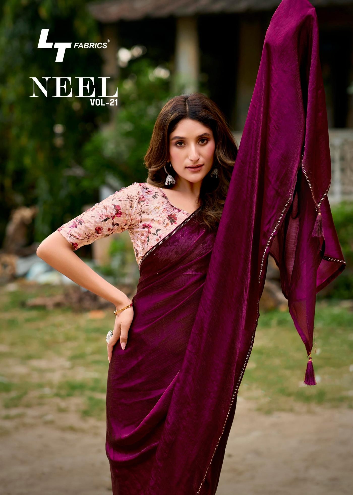 kashvi creation neel vol 21 series 2101 to 2106 mono satin stylish saree in wholesale surat