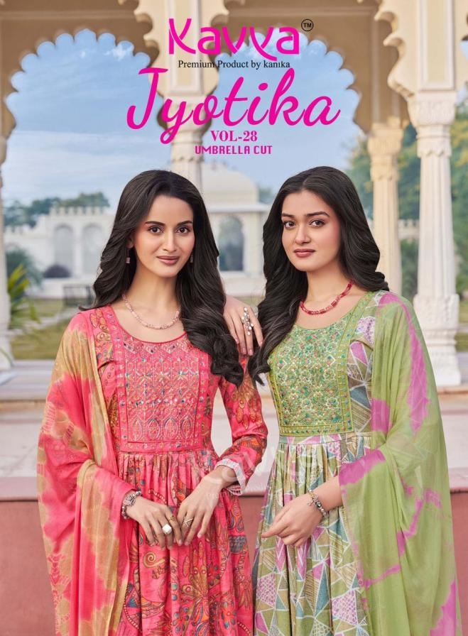 kavya jyotika vol 28 series 28001 to 28010 capsule fully stitch stylish suit in wholesale surat