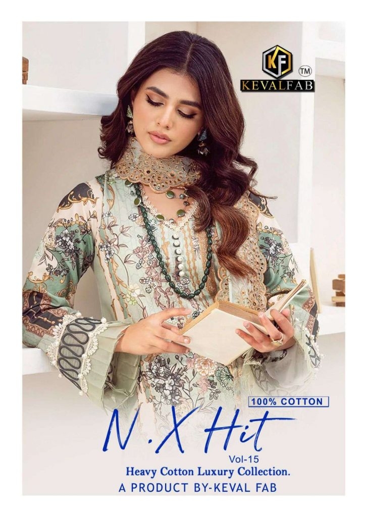 Keval Fab Nx Hit Vol- 15 series 15001 to 15006 Heavy Cotton Print Readymade Karachi Kurti Pant With Dupatta in wholesale surat