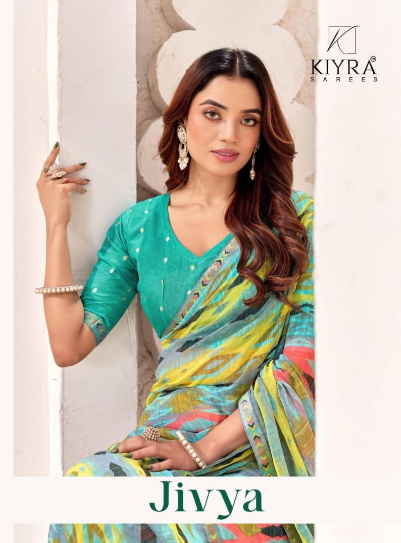 kiyra jivya series 01 to 06 amazing georgette saree in wholesale surat