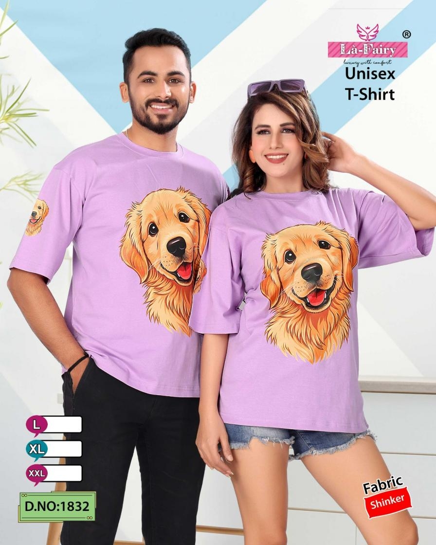 Là Fairy 1832 readymade a unisex stylish mens & girls t-shirt in wholesale surat