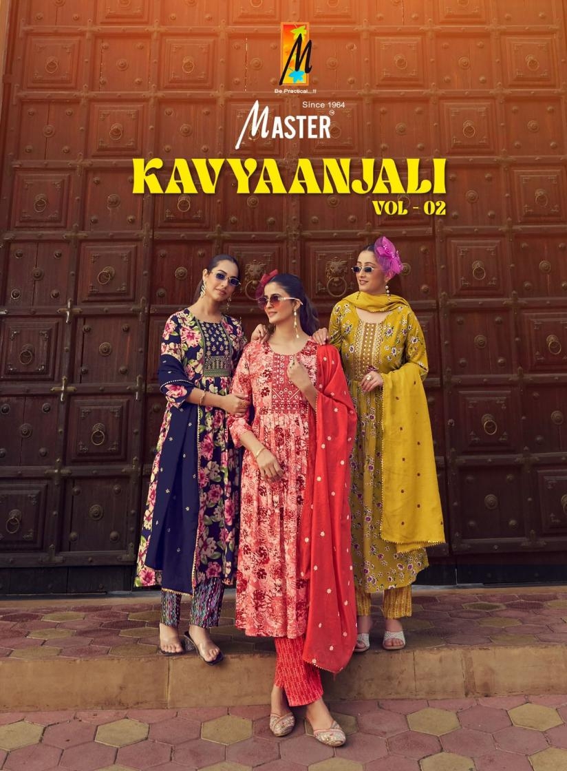 master kavya anjali vol 2 series 2001 to 2008 rayon fully stitch suit in wholesale surat