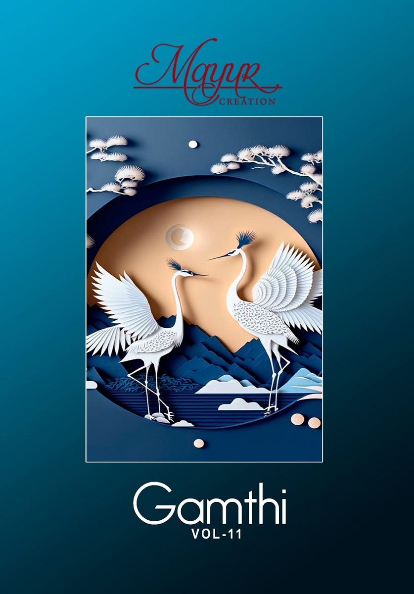 Mayur Gamthi Vol-11 series 11001 to 11010 Pure Cotton Printed salwar kameez in wholesale surat