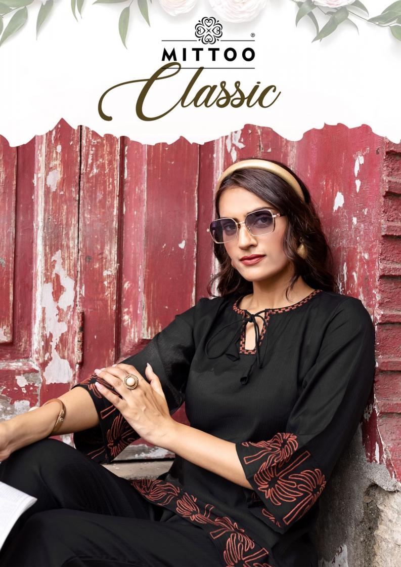 mittoo classic series 4001 to 4005 viscose weaving readymade co-ord in wholesale surat
