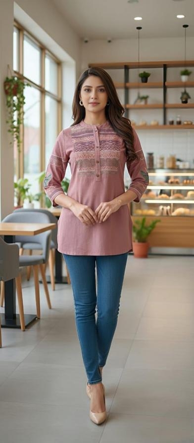 modern amazing readymade cotton flex combo short kurtis in wholesale surat