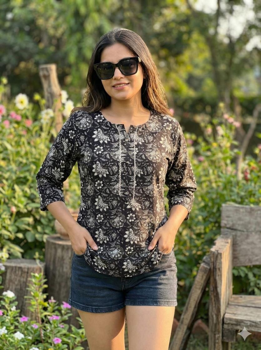 modern cotton fully stitch unique combo short tops in wholesale surat