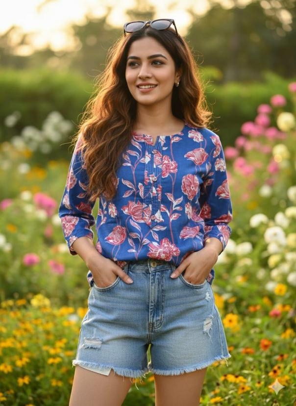 modern cotton readymade stylish combo short tops in wholesale surat