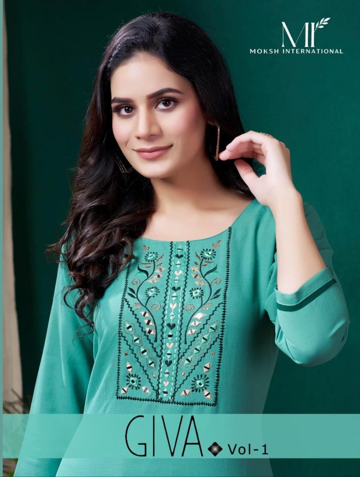 Moksh GIVA Vol-1 series 669 to 671 KURTI set collection in wholesale surat