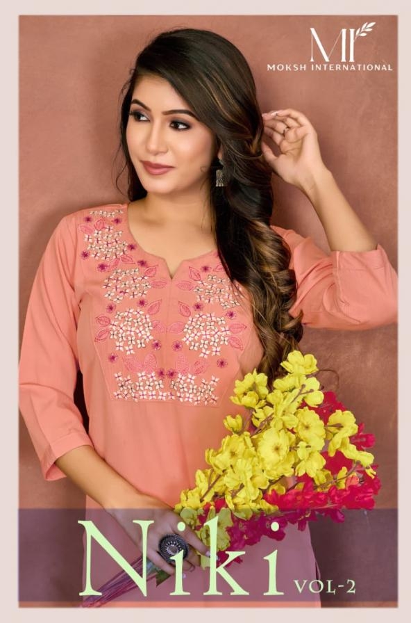 MOKSH NIKI VOL-2 SERIES 405 TO 408 RINKAL COTTON SHORT TOP SET IN WHOLESALE SURAT