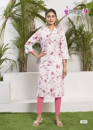 mystic9 summer cool vol 2 series 2003 to 2007 camric fully stitch stylish combo long kurti in wholesale surat