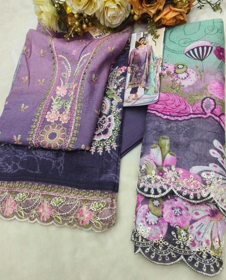 pakija prints farah vol 3 series 3001 to 3008 lawn cotton kashmiri pakistani suits in wholesale surat