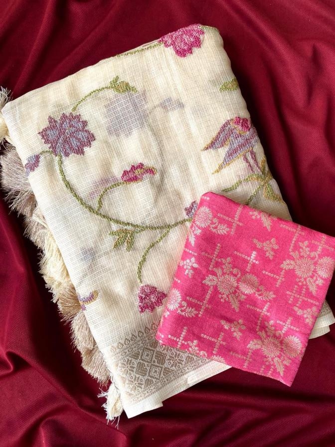 pr 1033 kota embroidery work saree in wholesale surat