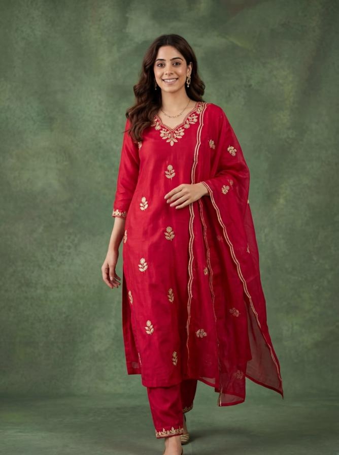 PR 9STAR FASHION KEY VOL-1 COTTON BLEND WITH EMBRODEIRY WORK FANCY DESIGNER READYMADE SUITS IN WHOLESALE SURAT