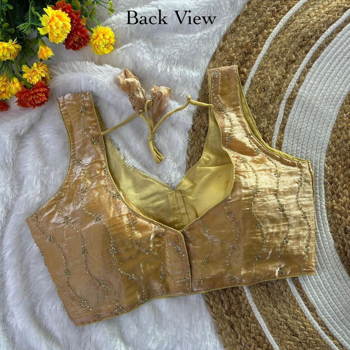 pr fendy bits piping hit design satin full stitch blouse in wholesale surat