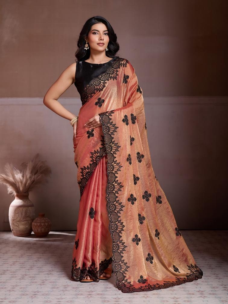 pr grow hit design frendy chiffon saree in wholesale surat