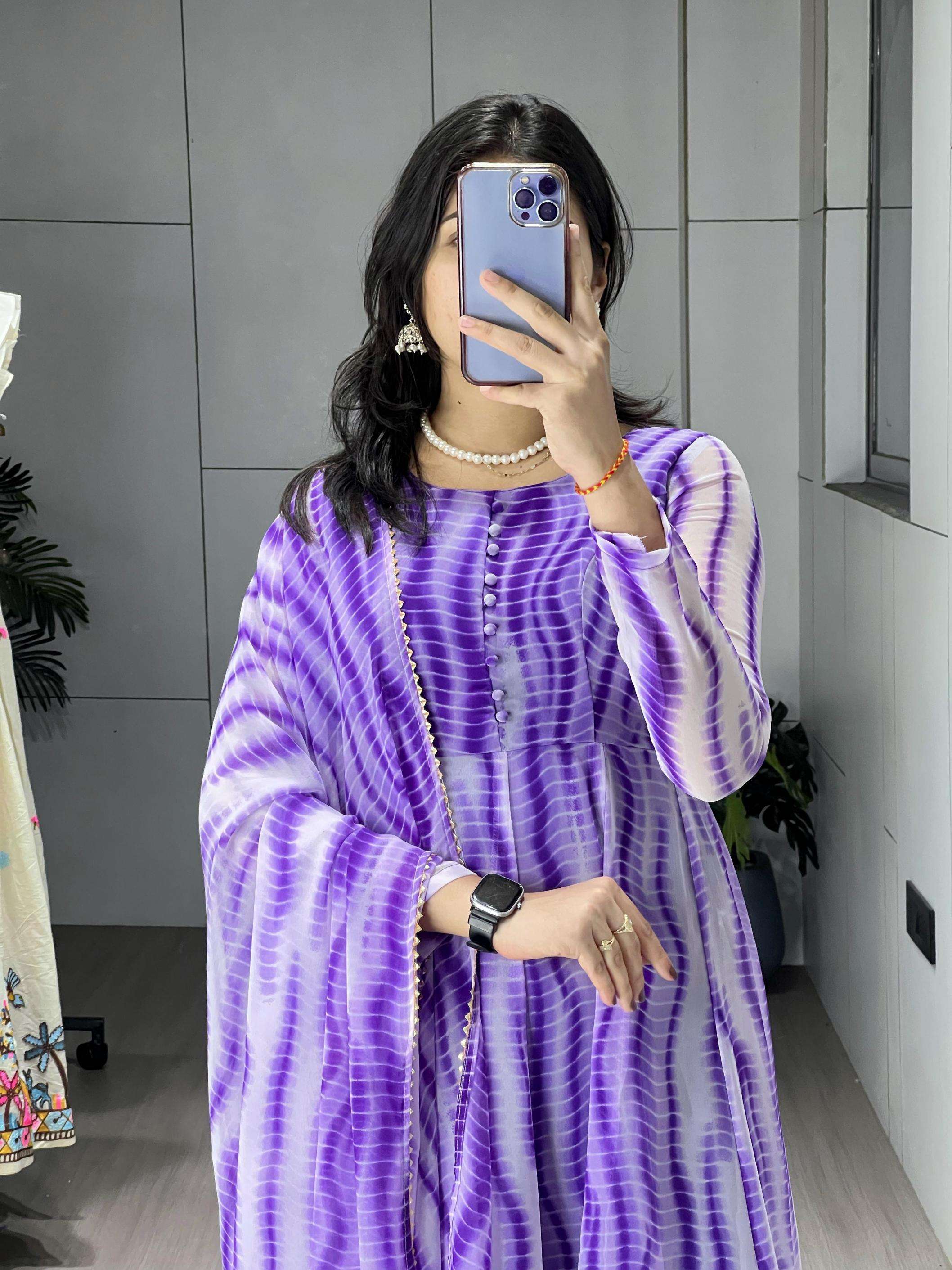 pr grtn8232 fully stitch unique weightless leheriya suit in wholeslale surat