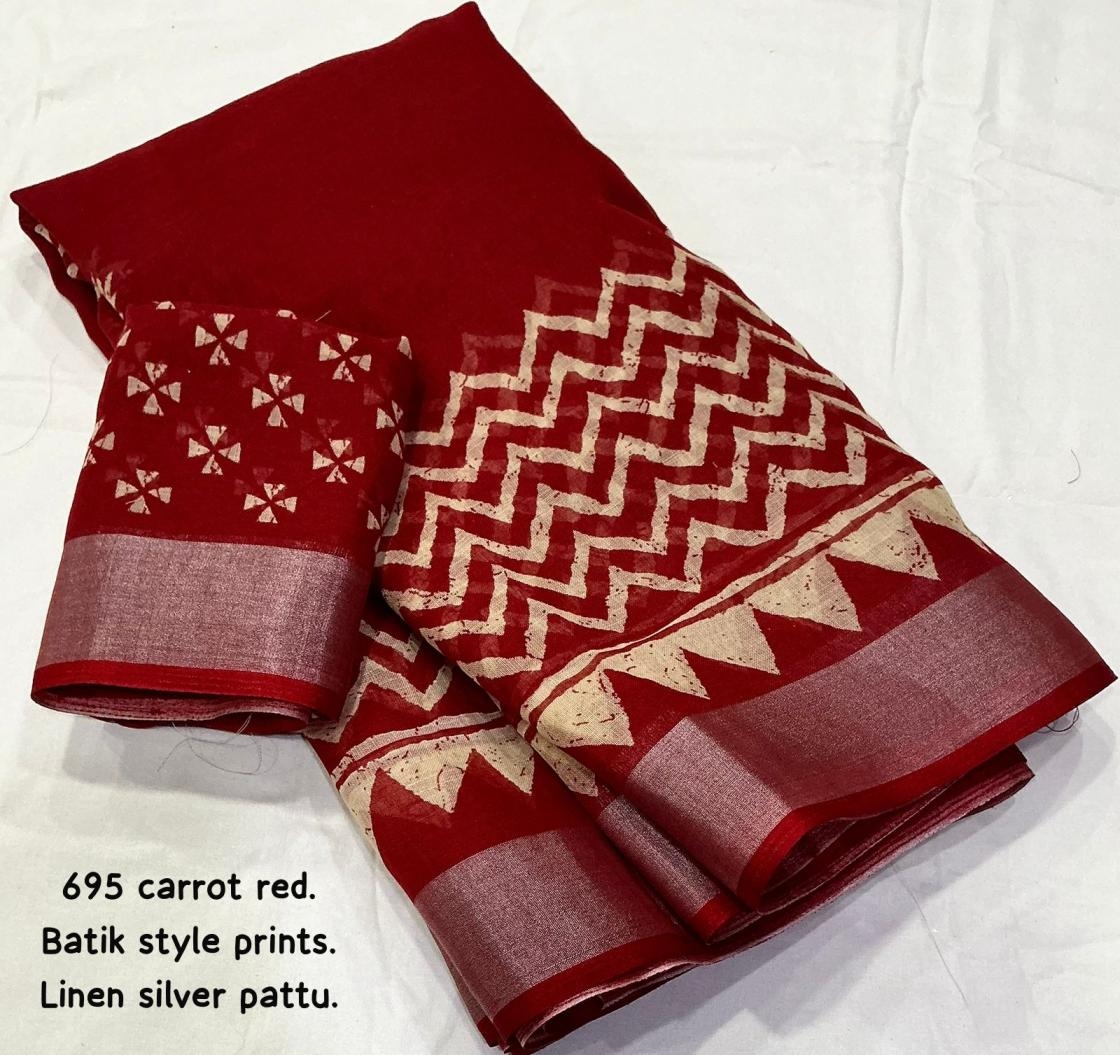 pr kc 695 mogra linen zari woven stylish saree in wholesale surat