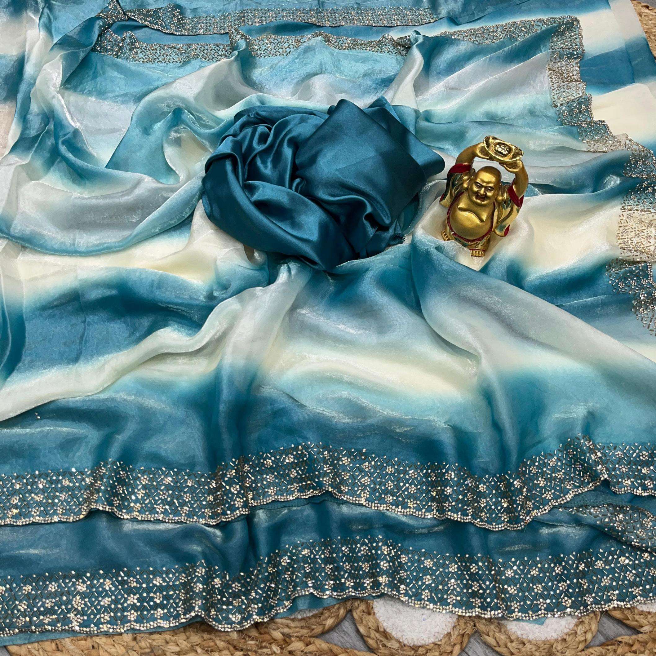 pr kc 932 silk jarkhan work trendy saree in wholesale surat