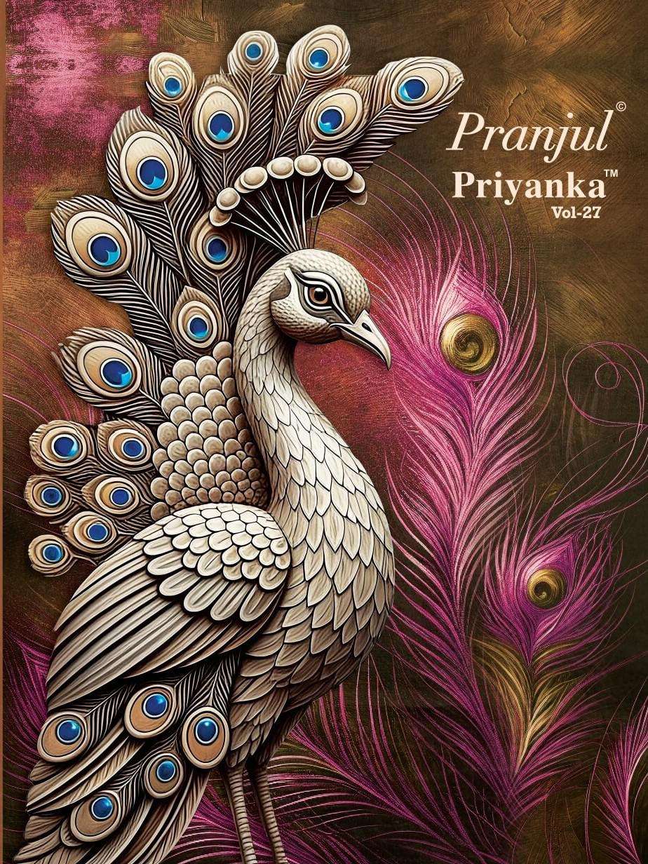 Pranjul Priyanka Vol-27 series 2701 to 2744 Heavy Cotton Printed salwar kameez in wholesale surat