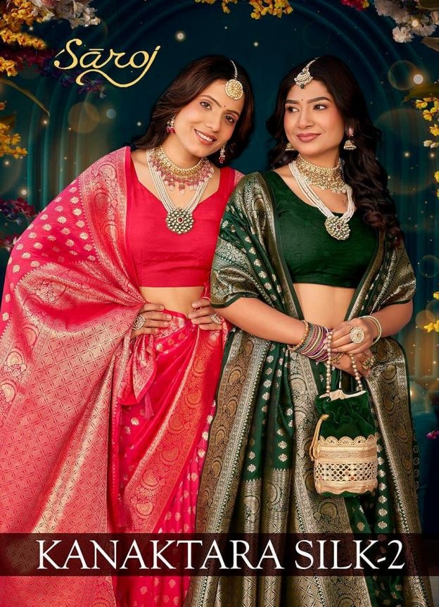Saroj Kanaktara silk vol.2 50*600 series 2001 to 2006 Silk saree in wholesale surat