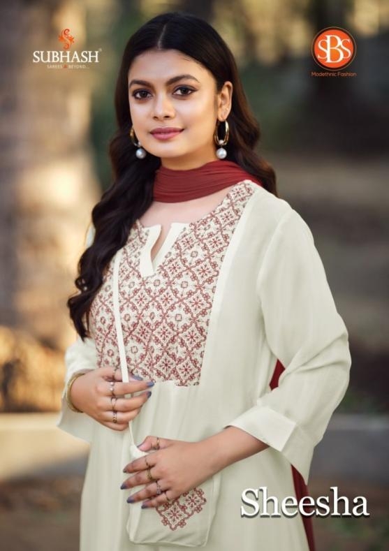 sbs subhash sheesha series 4865 to 4868 rayon dyed fully stitch suit in wholesale surat