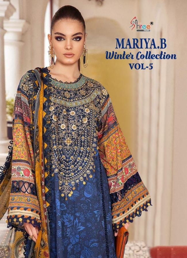 shree fabs maria b winter collection vol 5 series 3314 to 3321 pashmina modern pakistani suits in wholesale surat