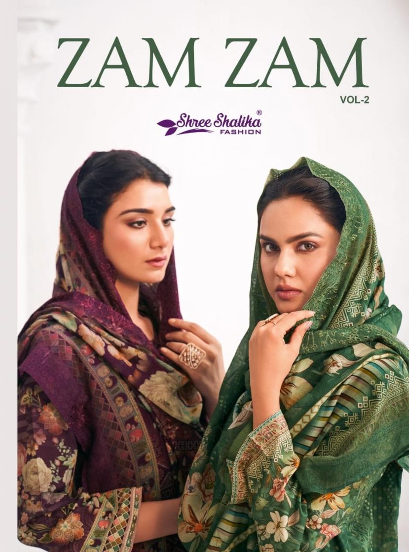 shree shalika fashion zam zam vol 2 series 2001 to 2006 cotton lawn pretty suits in wholesale surat