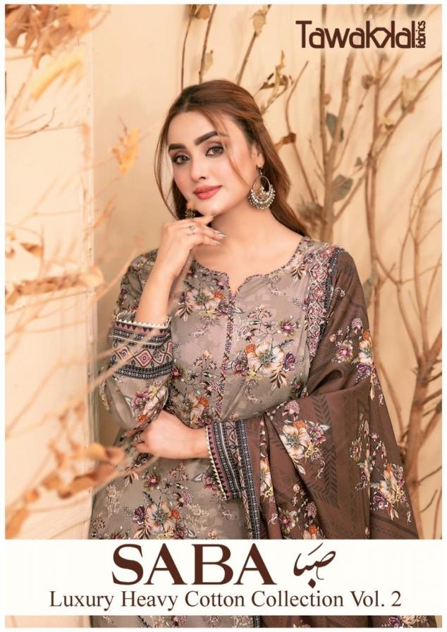 tawakkal saba luxury cotton collection vol 2 series 111 to 120 cotton pakistani suits in wholesale surat