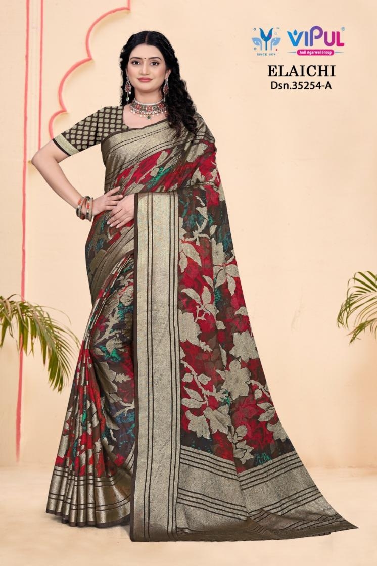 vipul 35254 A to D brasso best saree in wholesale surat