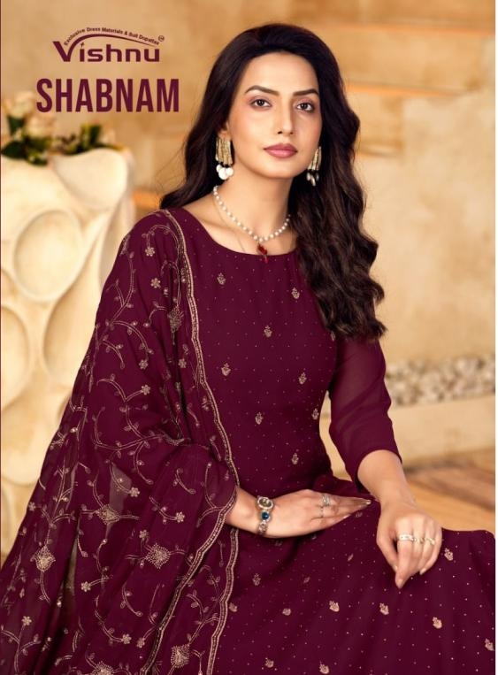 vishnu shabnam series 35001 to 35009 amazing fox georgette blooming salwar kameez in wholesale surat