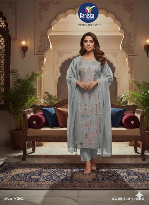 vitara fashion kaniska series 1537A to 1537E readymade fancy classic combo suit in wholesale surat