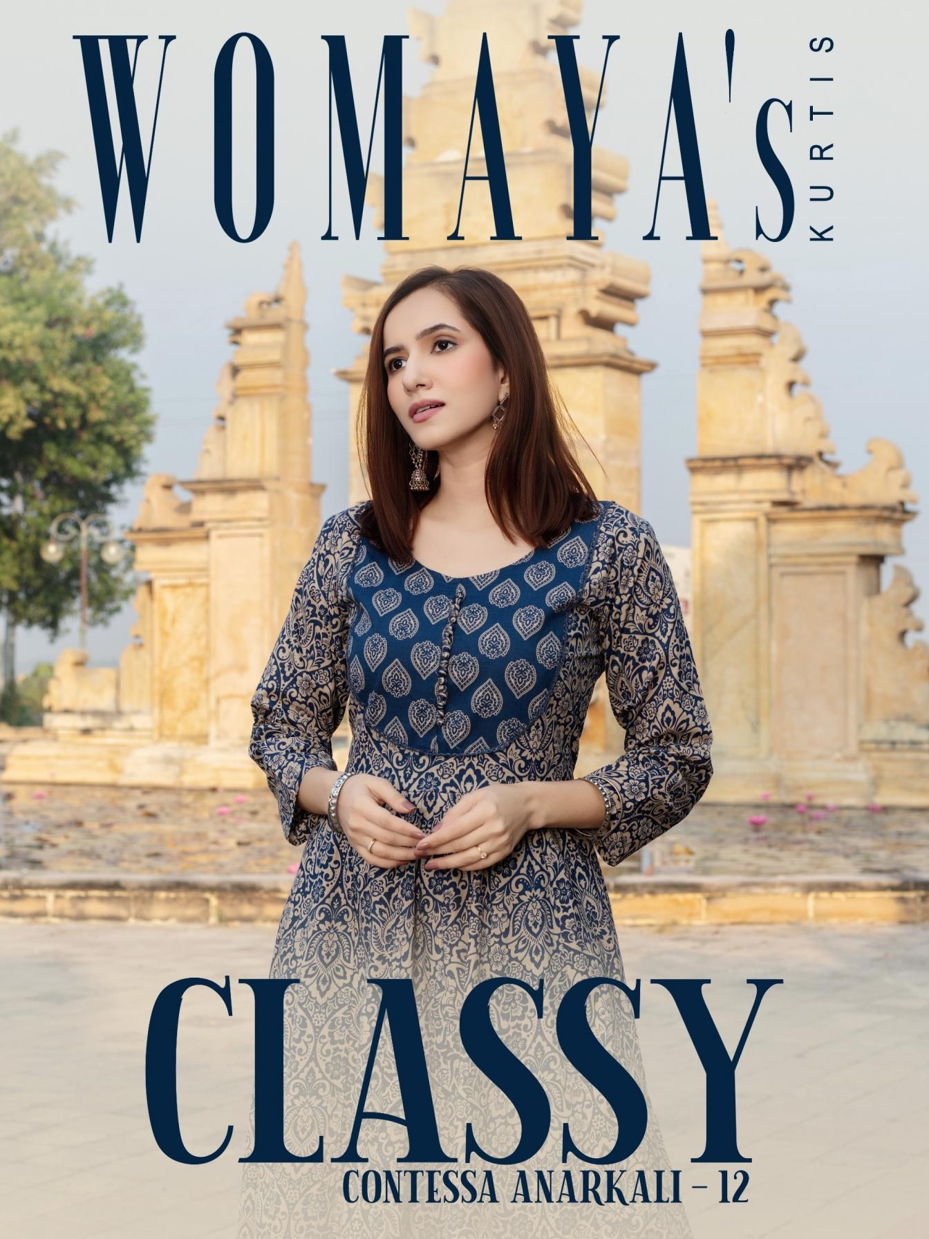 womayas classy contessa anarkali vol 12 series 9281 to 9284 cotton readymade stylish suits in wholesale surat