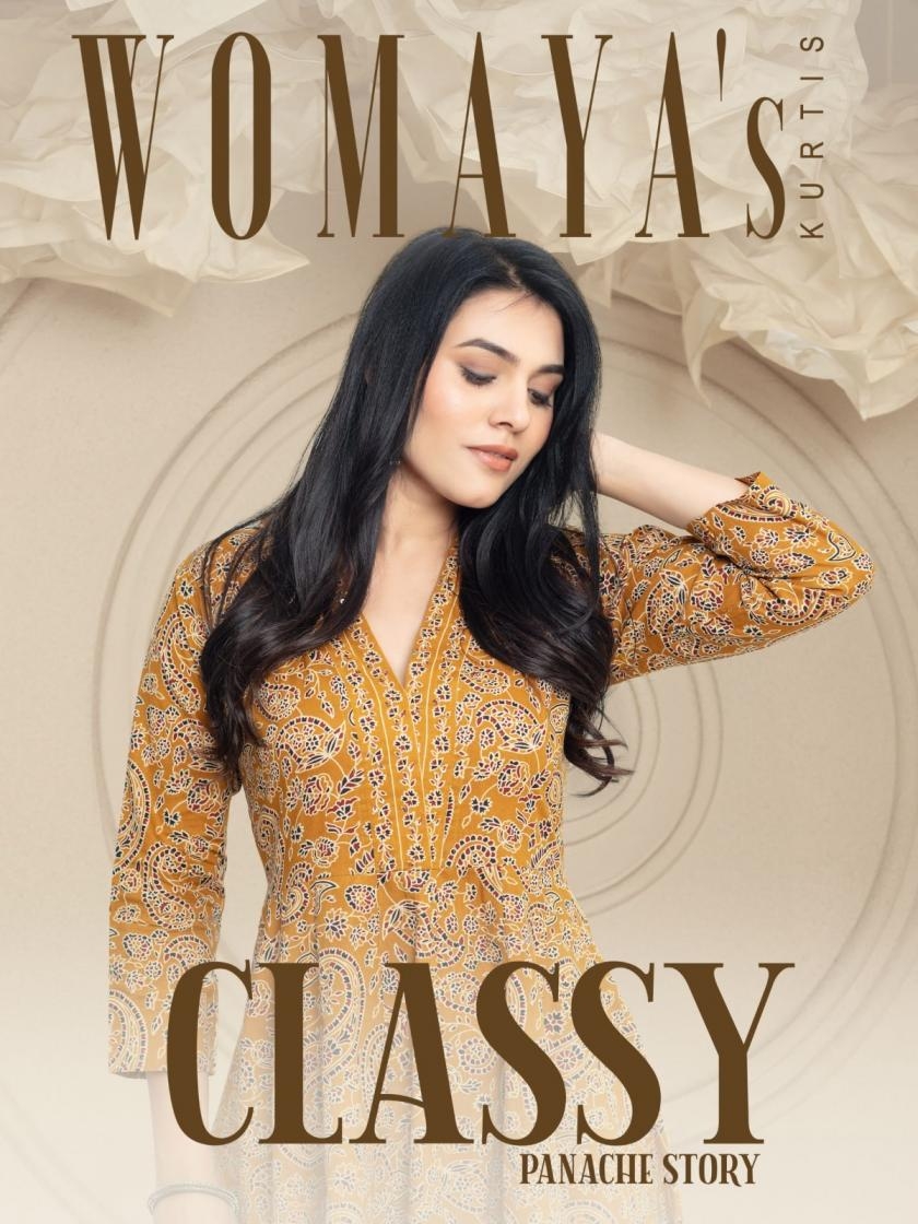 womayas kurti classy panache story series 8601 to 8604 anarkali readymade suit in wholesale surat