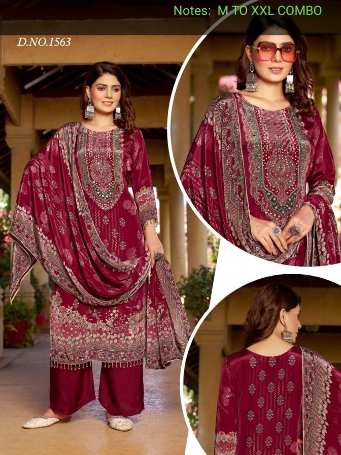 aanchi 1563 natural crape wholesale readymade suit in surat 