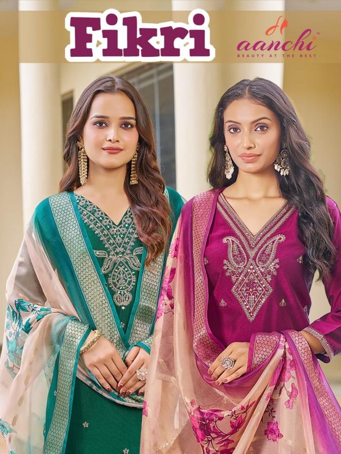 aanchi fikri CRYSTAL SILK wholesale readymade suit in surat 