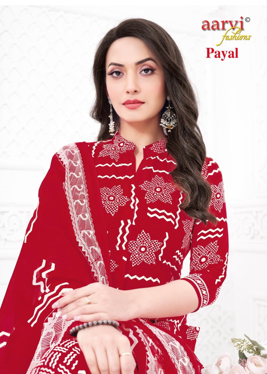 Aarvi Payal Vol-1 series 7530-7537 Cotton wholesale suit in surat