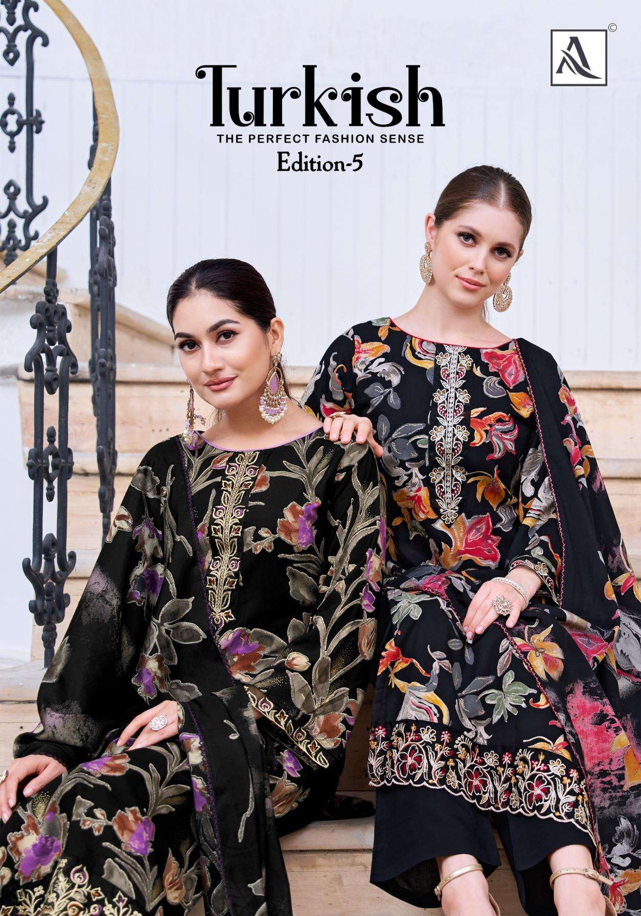 alok suits turkish vol 5 series 2203160101-2203160106 viscose rayon wholesale suit