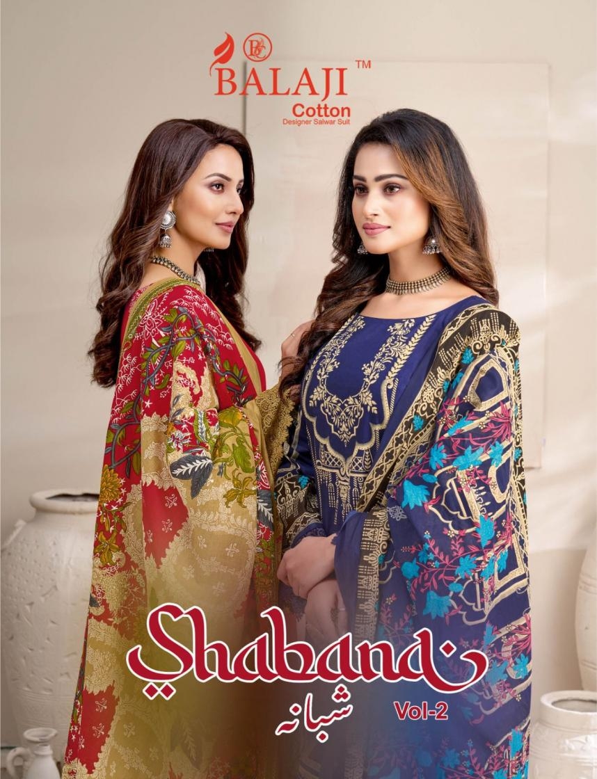 balaji cotton shabana vol 2 series 2001-2008 130 gram karachi print wholesale suit