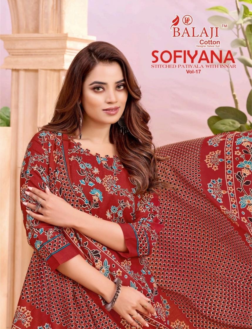 balaji cotton sofiyana vol 17 series 17001-17012 COTTON wholesale suit 