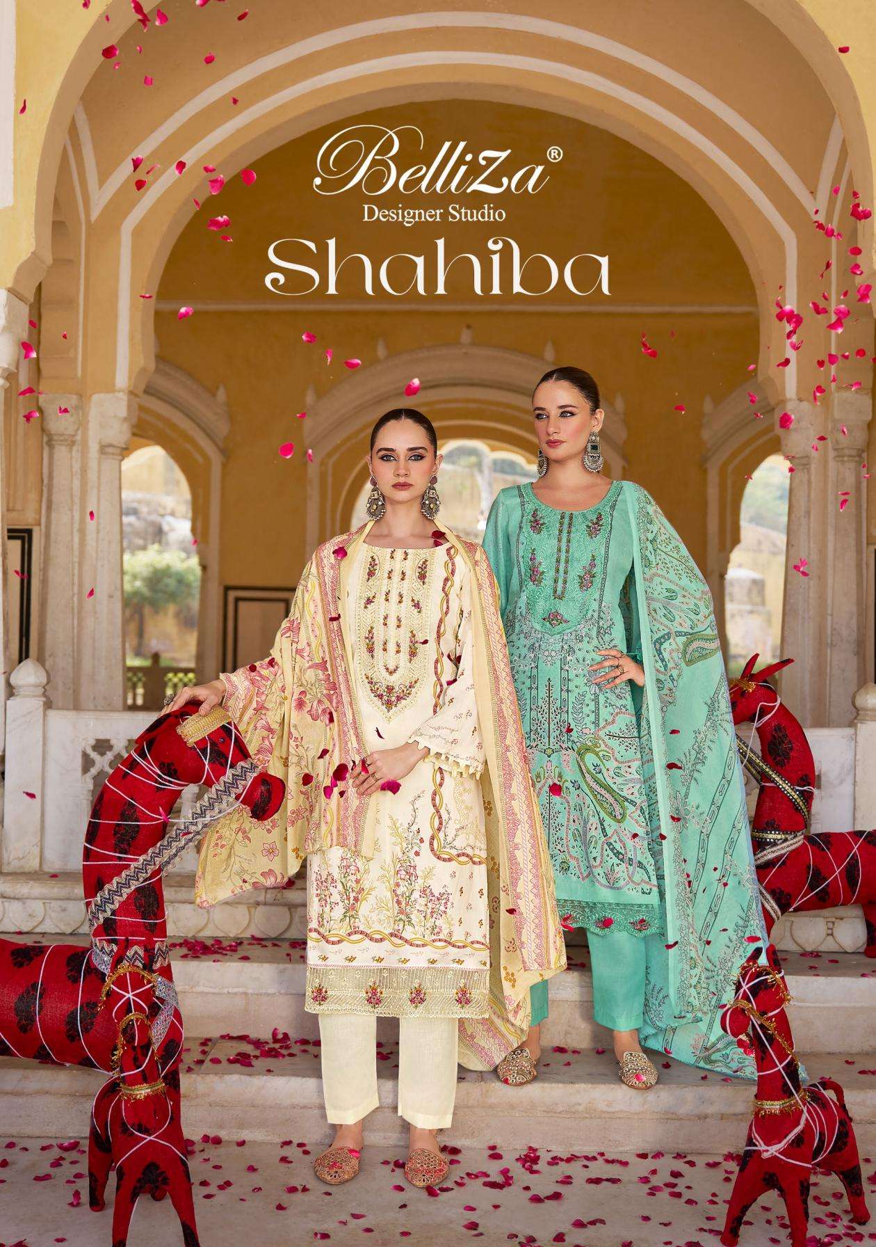 belliza shahiba series 942001-942006 jam cotton wholesale readymade suit in surat