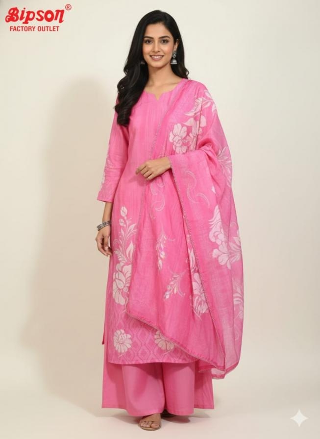 bipson prints mul chanderi combo suit at wholesale price in surat