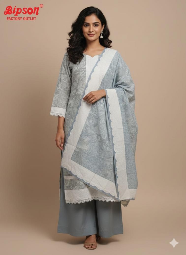 bipson prints readymade cotton elegance combo plazzo suit