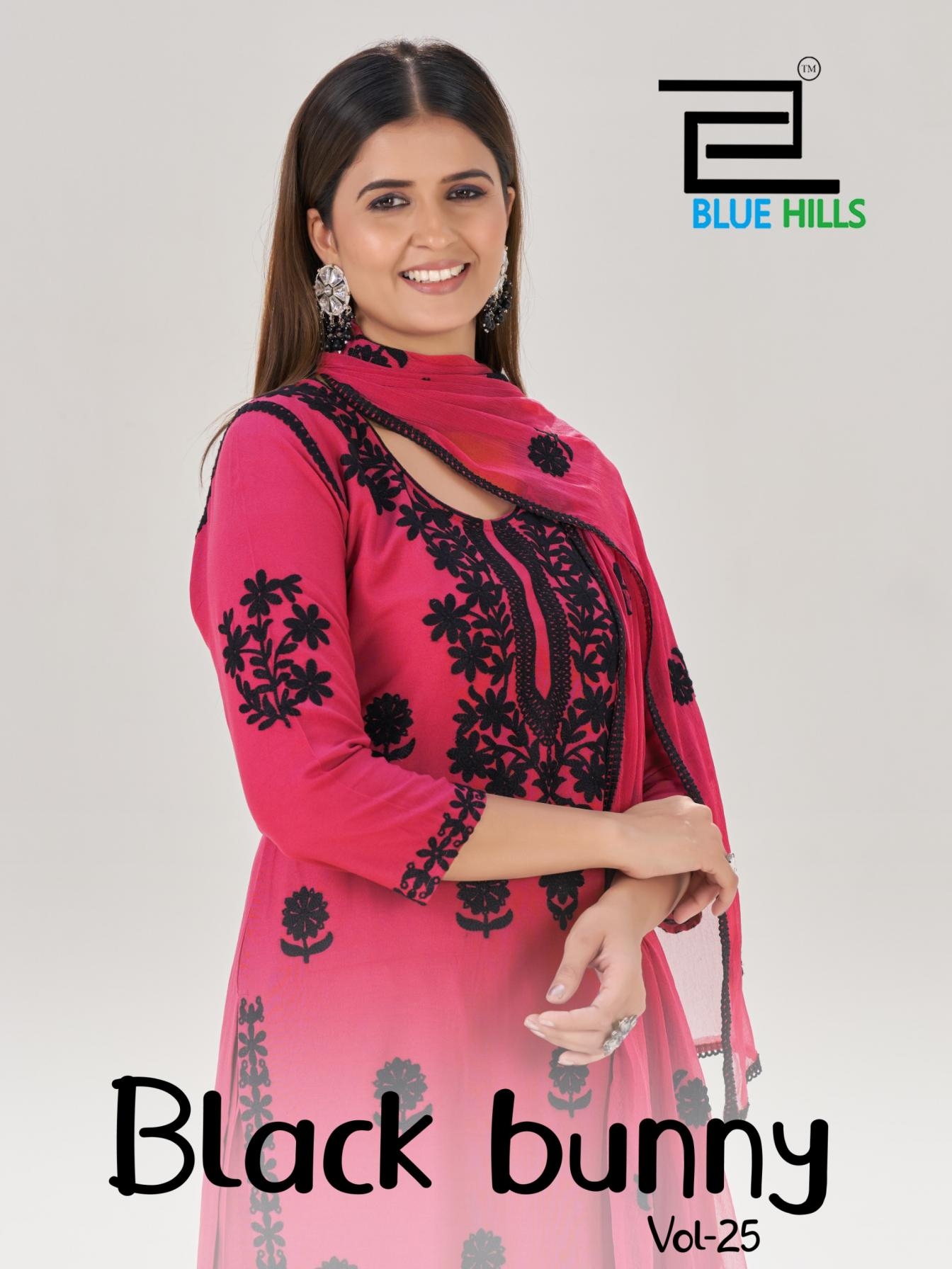 blue hills black bunny vol 25 series 2501-2504 rayon wholesale suit 