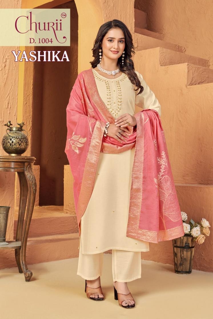 churii yashika series 1001-1005 vatikan wholesale suit in surat 