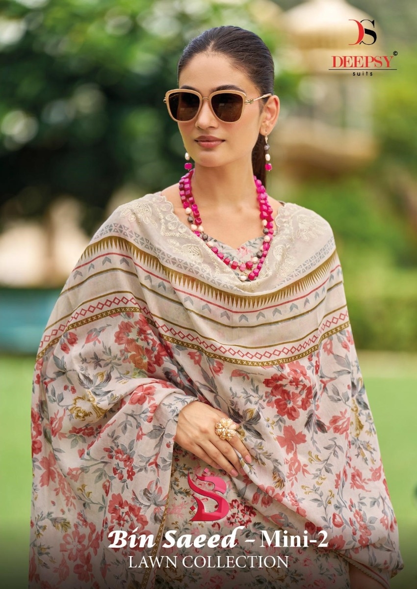 DEEPSY SUITS BIN SAEED MINI 2 series 01-06 Cotton wholesale suit 